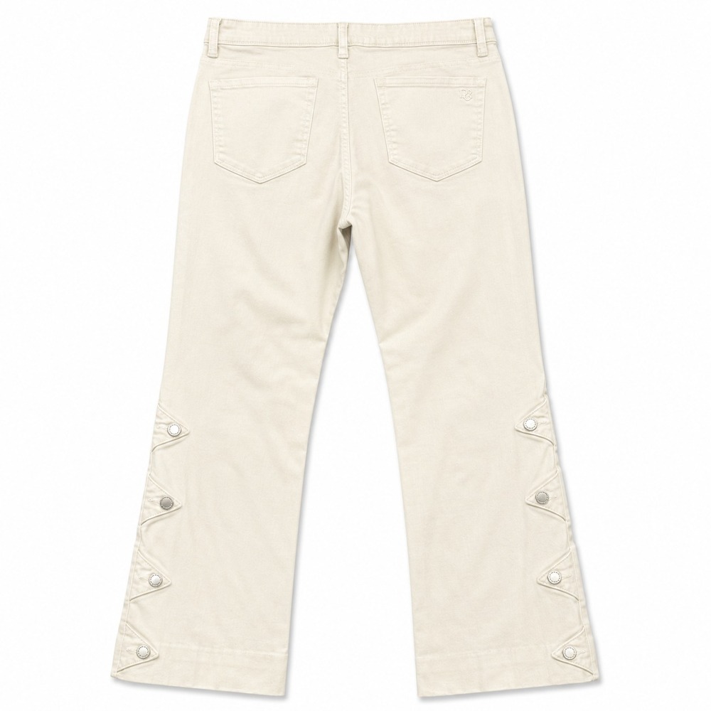 DG2 Diane Gilman Womens Bootcut Jeans Size 10 Off-White New Classic Stretch